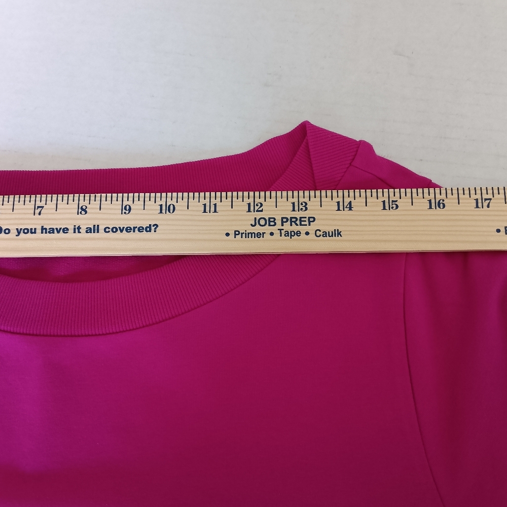Soft Surroundings Vibrant Magenta Pink Tunic Top Women's Size 1X Style 100924 - Picture 3 of 10